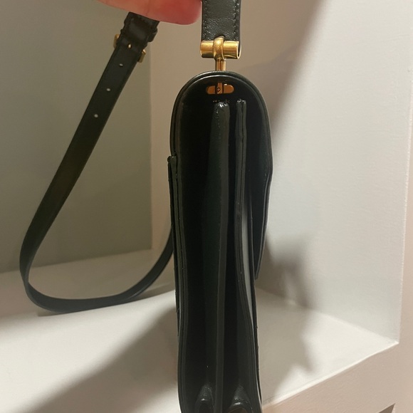 Saint Laurent Medium Gaby Quilted Leather Shoulder Bag Green VERT FONCE NEW YSL - Picture 7 of 15